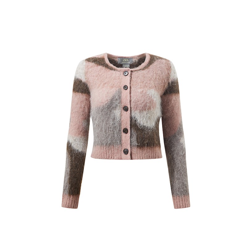 Leopard Print Cardigan Cropped