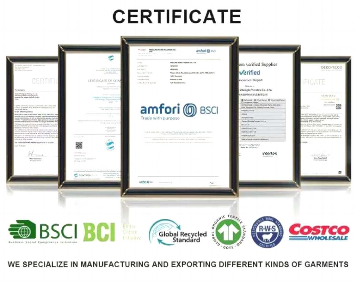 button down tee shirt CERTIFICATE